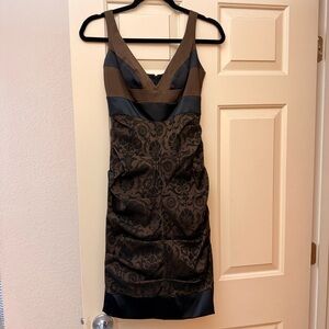 Nicole Miller Collection form fitting cocktail dress